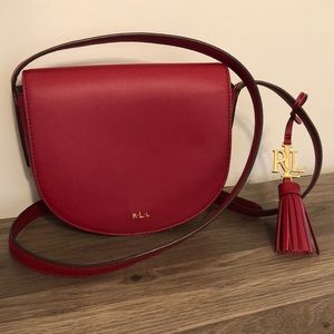 Ralph Lauren red crossbody bag.